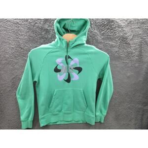 Nike Track & Field 1/2 Zip Hoodie Jacket 507296 Mens Large Retro Pinwheel Logo